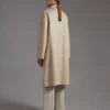 Midi cashmere cardigan coat, sand Midi cashmere cardigan coat, sand
