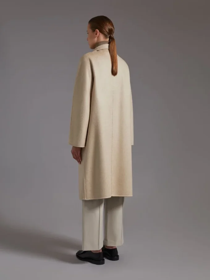 Midi cashmere cardigan coat, sand Midi cashmere cardigan coat, sand