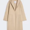 Midi cashmere cardigan coat, sand Midi cashmere cardigan coat, sand