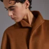 Midi cashmere cardigan coat, tobacco Midi cashmere cardigan coat, tobacco