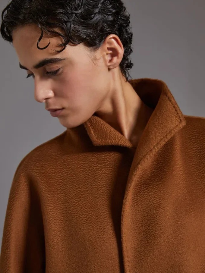 Midi cashmere cardigan coat, tobacco Midi cashmere cardigan coat, tobacco