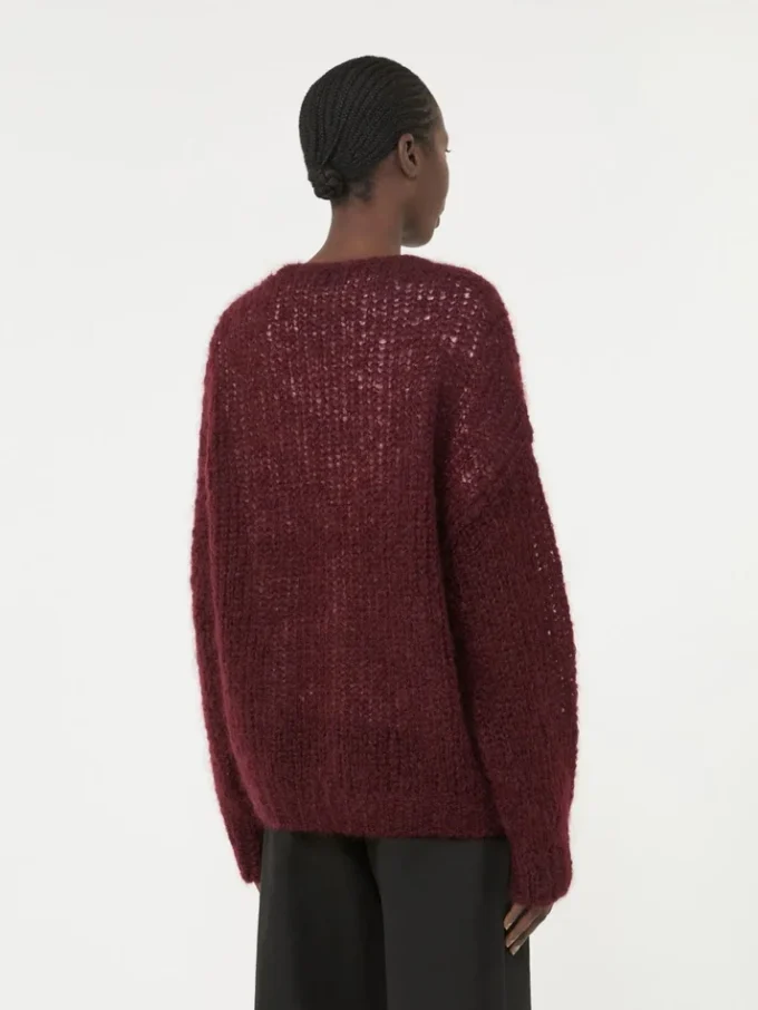 Mohair cardigan, bordeaux Mohair cardigan, bordeaux