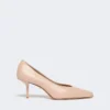 Nappa leather court shoes, pink