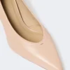 Nappa leather court shoes, pink
