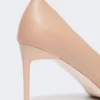 Nappa leather court shoes, powder