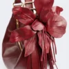 Nappa leather hobo bag, bordeaux Nappa leather hobo bag, bordeaux