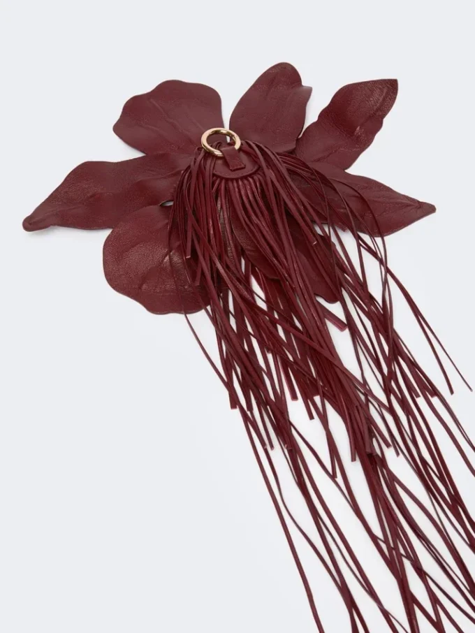 Nappa leather hobo bag, bordeaux Nappa leather hobo bag, bordeaux