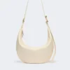 Nappa leather hobo bag, vanilla Nappa leather hobo bag, vanilla