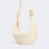 Nappa leather hobo bag, vanilla Nappa leather hobo bag, vanilla
