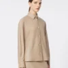 Nappa leather jacket, sand