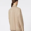 Nappa leather jacket, sand