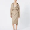 Nappa leather jacket, sand