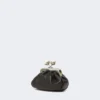 Nappa sheepskin nano pasticcino bag, black Nappa sheepskin nano pasticcino bag, black