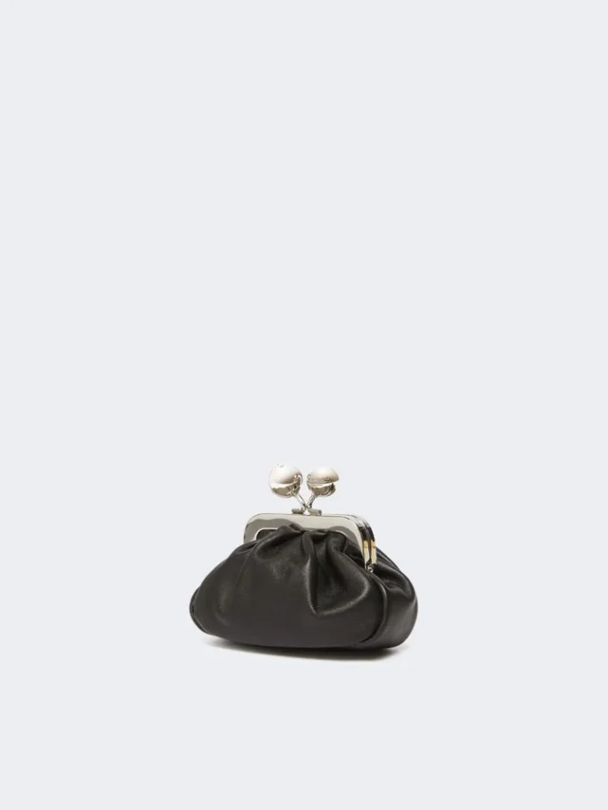 Nappa sheepskin nano pasticcino bag, black Nappa sheepskin nano pasticcino bag, black