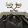 Nappa sheepskin nano pasticcino bag, black Nappa sheepskin nano pasticcino bag, black