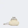 Nappa sheepskin nano pasticcino bag, ivory Nappa sheepskin nano pasticcino bag, ivory