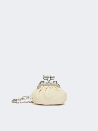 Nappa sheepskin nano pasticcino bag, ivory
