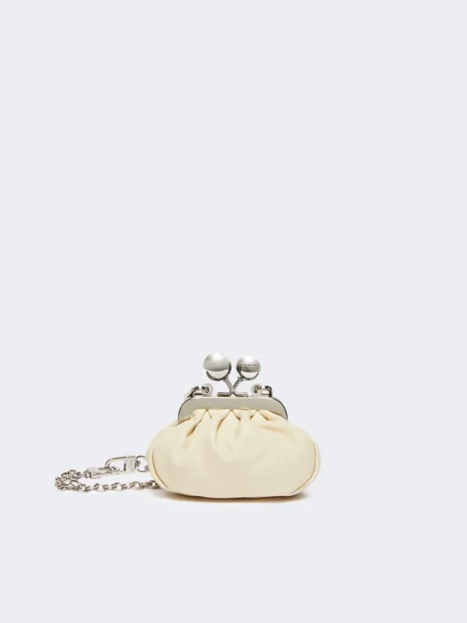 Nappa sheepskin nano pasticcino bag, ivory Nappa sheepskin nano pasticcino bag, ivory