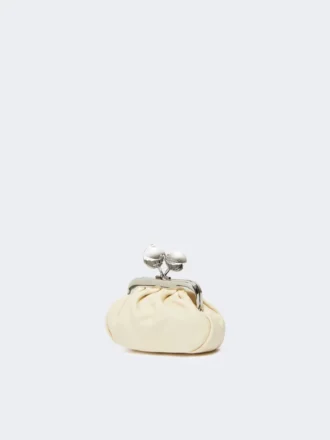 Nappa sheepskin nano pasticcino bag, ivory