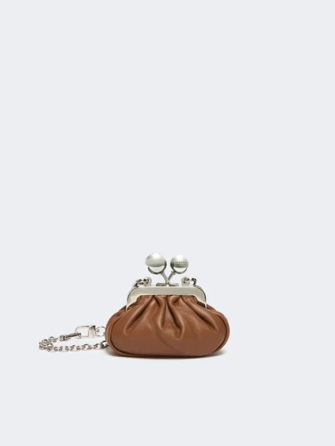 Nappa sheepskin nano pasticcino bag, tobacco Nappa sheepskin nano pasticcino bag, tobacco