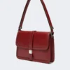 Natural leather handbag, bordeaux Natural leather handbag, bordeaux