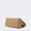 Natural leather handbag, mud