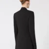 Natural stretch pure wool tailored blazer, black Natural stretch pure wool tailored blazer, black