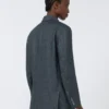 Olimpia jacket in chevron linen, medium grey Olimpia jacket in chevron linen, medium grey