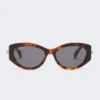 Oval sunglasses, tawny bronze brown Oval sunglasses, tawny bronze brown