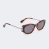 Oval sunglasses, tawny bronze brown Oval sunglasses, tawny bronze brown