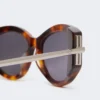 Oval sunglasses, tawny bronze brown Oval sunglasses, tawny bronze brown
