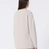 Oversized alpaca and cotton sweater, sand Oversized alpaca and cotton sweater, sand
