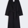 Oversized cashmere coat, ultramarine