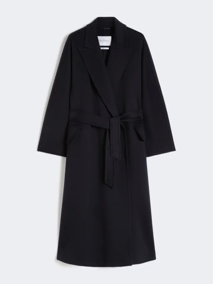 Oversized cashmere coat, ultramarine
