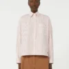 Oversized cotton shirt, pink