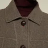 Oversized double wool coat, turtledove