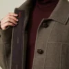 Oversized double wool coat, turtledove