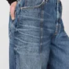 Oversized low-rise trousers, midnightblue