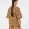 Oversized patterned viscose sweater, desert