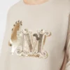 Oversized wool and cashmere sweater, albino