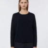 Oversized wool sweater, ultramarine