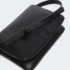 Padded nappa-leather mini soffy bag, black Padded nappa-leather mini soffy bag, black