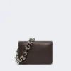 Padded nappa-leather mini soffy bag, cocoa Padded nappa-leather mini soffy bag, cocoa