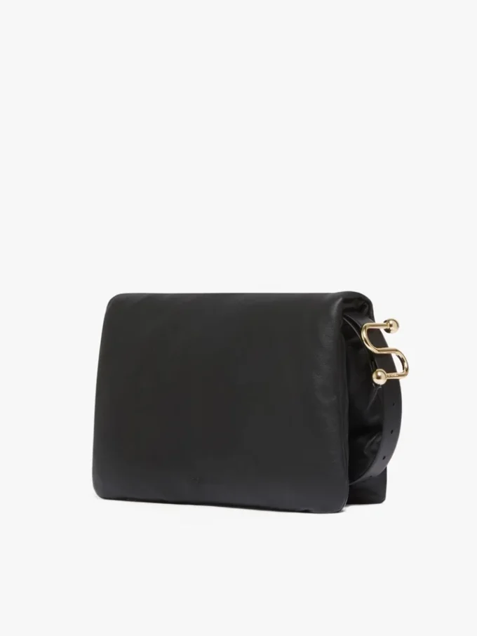 Padded nappa-leather soffy bag, black Padded nappa-leather soffy bag, black