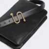 Padded nappa-leather soffy bag, black Padded nappa-leather soffy bag, black