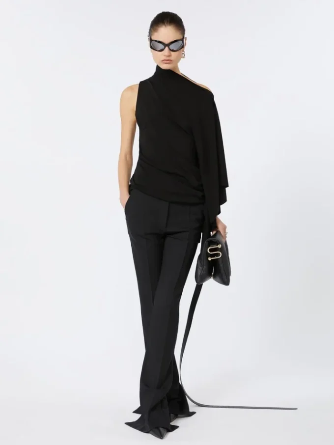 Padded nappa-leather soffy bag, black Padded nappa-leather soffy bag, black