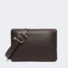 Padded nappa-leather soffy bag, cocoa Padded nappa-leather soffy bag, cocoa