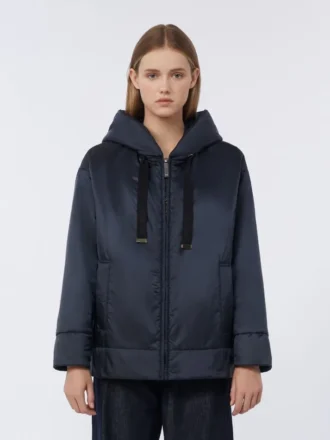 padded water repellent canvas hooded jacket midnightblue 2 330x440 - Padded water-repellent canvas hooded jacket, midnightblue