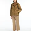 Padded water-repellent hooded jacket, caramel Padded water-repellent hooded jacket, caramel