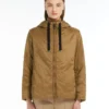Padded water-repellent hooded jacket, caramel Padded water-repellent hooded jacket, caramel